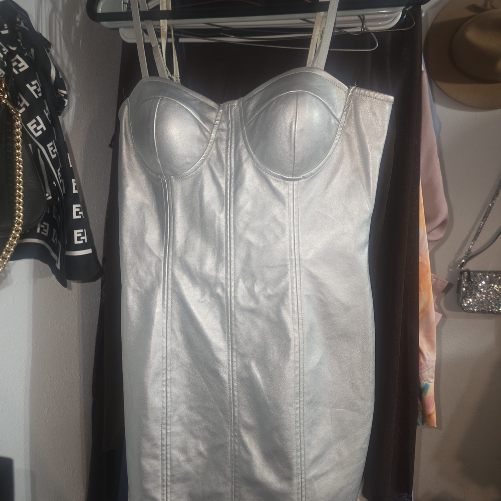 Silver Mini Dress